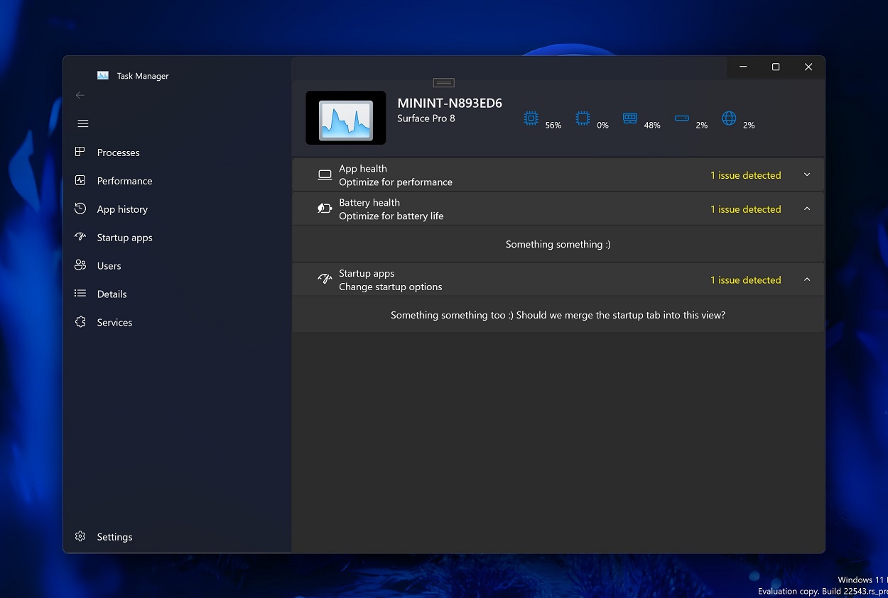 Windows 11 任务管理器将添加搜索栏,微软正在测试隐藏功能