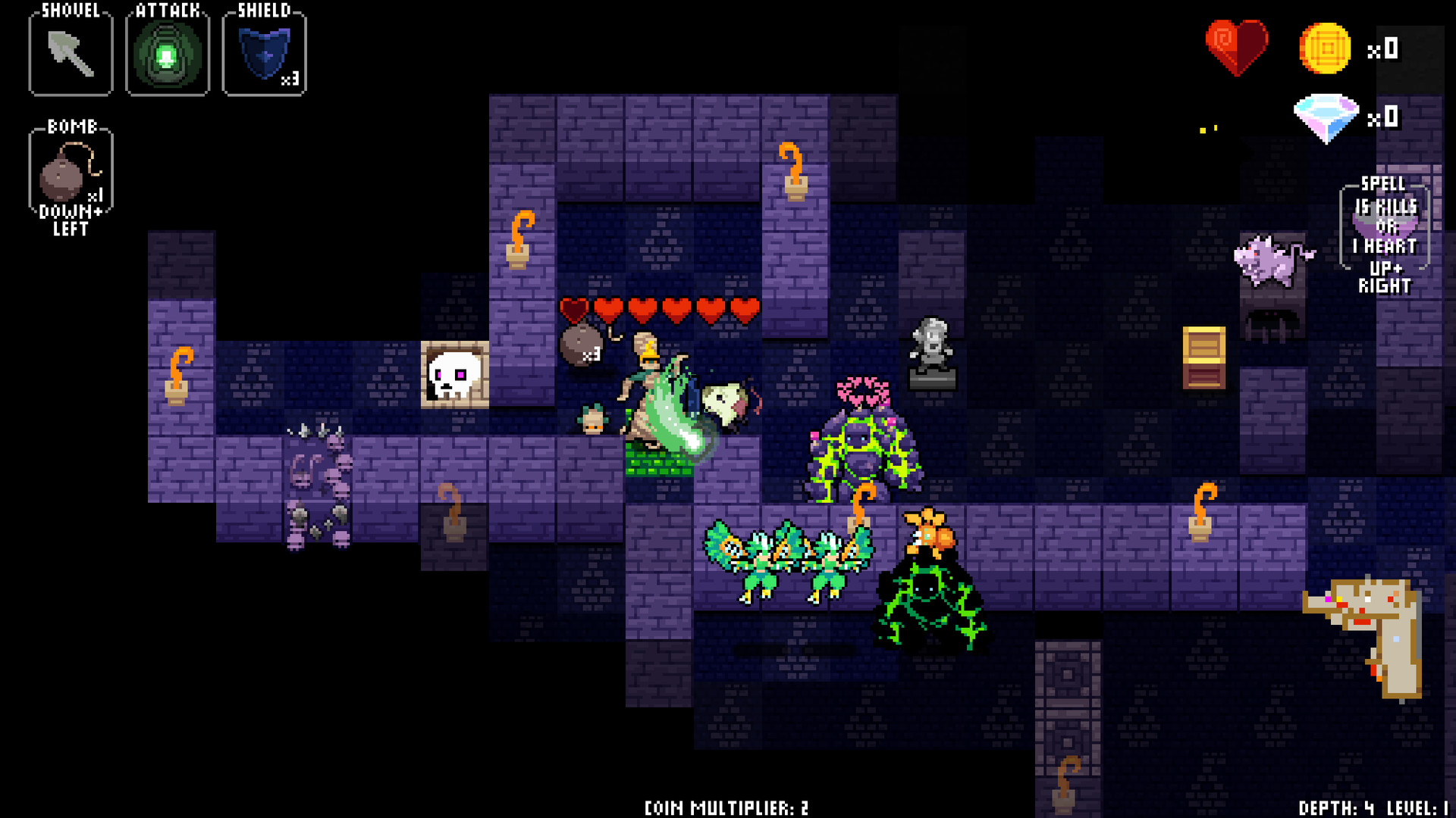 Combat deep in the first of the game's biomes.
